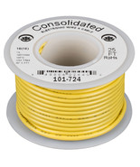 Consolidated Stranded 18 AWG Hook-Up Wire 25 ft. Yellow UL R - £10.04 GBP