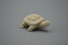 White Stone Turtle Figurine Phallic Hand Carved Tortoise Sculpture 114g - $38.69