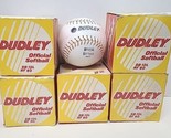 6x Dudley Softballs SB12L RF80 Gold in White NOS Official Softball - $29.69