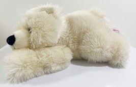 Polar Bear Plush Laying Down Floppy Aurora World Cream Stuffed Animal - $18.29
