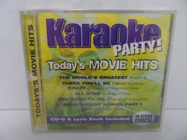 Todays Movie Hits by Karaoke Party (CD, And Lyric Book) On Screen Lyrics!! - $1.89