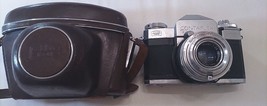 ZEISS IKON CONTAFLEX 35mm Vintage Film Camera Non-Tested With Leather Case - £55.77 GBP