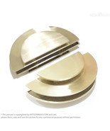 10&quot; Solid Brass Western Round Main Entry Door Pulls | Front and Back Doo... - $545.84 CAD