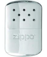 Zippo 12 Hour Refillable Hand Warmer w/ warming bag &amp; filling cup - Chrome - $13.51