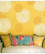 Flower Stencil Zinnia Grande size Med - Reusable wall stencils better th... - $52.13 CAD