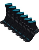 7 Pairs Compression Socks for Men &amp; Women, Ankle Socks 8-15mmHg, Comfortable... - £13.12 GBP