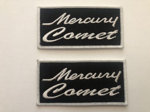MERCURY COMET BLACK WHITE SEW/IRON ON PATCH NHRA HOT ROD NASCAR - $12.99