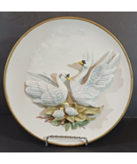 3D SWAN PLATE Hand Painted 8 1/4” Wall Hanging ARDALT Japan LENWILE CHIN... - €20,61 EUR