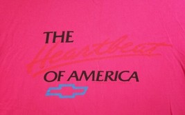 Chevrolet- Heartbeat Of America Apparel T-Shirt XL - Hot Pink - £14.96 GBP