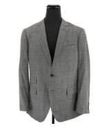 New J. Crew Ludlow Sport Coat Moon Wool Blend 44R Gray Glen Plaid Red Ov... - $81.70