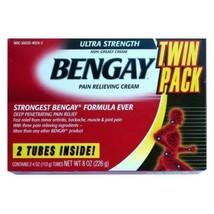 Bengay Ultra Strength Pain Relieving Cream Contains  2 x 4  OZ Tubes. NEW! - £7.72 GBP