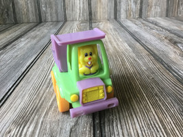 Vintage Toy Wind Up Easter Theme Bunny Dump Truck WORKING - $6.69
