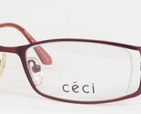 CECI 5225 900 Weinrot Einzigartig Selten Brille Rahmen 50-18-135mm Deuts... - $86.11