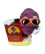 Vintage California Raisin Plastic Coin Bank, Collectible, 1987, Mascot - $418.84 MXN