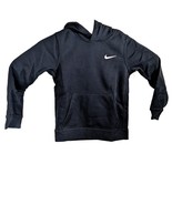 Nike Hoodie Boys Small Black Logo Sweatshirt Sportswear Hooded Pullover - $39.70
