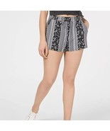 BeBop Women S Black White Printed Drawstring Waist Shorts NWT CK82 - $26.87 CAD
