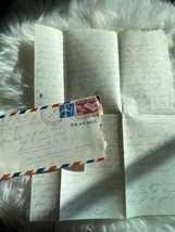 Vintage 1960 Handwritten American English Letter Envelope Old Paper Ephe... - £14.68 GBP