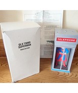 1995 Hallmark Ornament Superman Phone Booth Lighted Animation Store Display - $281.77 MXN