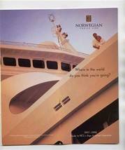 Norwegian Cruise Line 1997 1998 Guide to NCL&#39;s Ships &amp; Newest Itineraries - £17.52 GBP