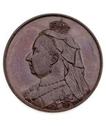 1897 Grande-Bretagne Bronze Médaillon 60th Anniversaire Reine Victoria&#39;s... - $1,534.18 MXN