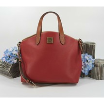 Dooney &amp; Bourke Red Pebbled Leather Large Satchel Bag NWT - £146.01 GBP