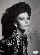 Sophia Loren Autographed Signed 7x9 Photo Jsa Certified Beautiful Black Orchid - £70.35 GBP