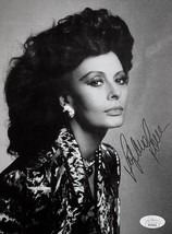 Sophia Loren Autographed Signed 7x9 Photo Jsa Certified Beautiful Black Orchid - £67.72 GBP