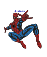 Spiderman 2 Spider man digitized filled embroidery design Digital Download - $6.11 CAD