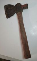 Vintage Hatchet/Axe Wood V Notch and Wood Handle image 2