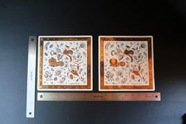 Vtg Pair Mid-Century Modern MCM Georges Briard &quot;Woodland&quot; Trivet Metal T... - $559.01 MXN