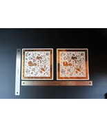 Vtg Pair Mid-Century Modern MCM Georges Briard &quot;Woodland&quot; Trivet Metal T... - $559.01 MXN