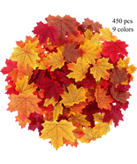 450 Pcs Artificial Fall Leaves Decoration, Fall Leaves for Fall Decor Pa... - $32.36 CAD