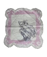 1 Vintage Cocktail Napkin Handkerchief Hankie Square 12&quot; x 12.5&quot; Ladies ... - $25.75
