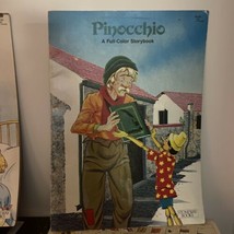 Vintage 1988 Stoneway JUMBO Pinocchio Storybook Full Color - £6.35 GBP