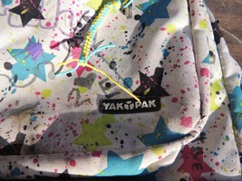Yak Pak Backpack Paint Splatter Design School Bag Multi Color  50150 - £12.44 GBP