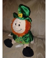 Ganz Shamrock Leprechaun Plush 9&quot; H11734 Kiss Me I&#39;m Irish Beanbag Stuff... - $29.69