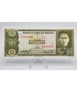 Bolivia Banknote 10 Pesos Bolivianos 1962 P-154 UNC - £6.19 GBP