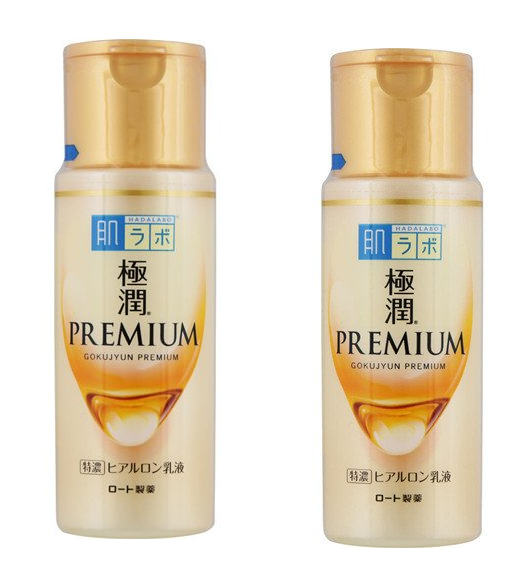 Rohto HADA LABO Kyokujun Premium Hyaluronic Emulsion 140ml 2 Pack Set - $41.99