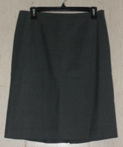 Excellent Womens Talbots Petites Charcoal Gray Wool Blend Lined Skirt Size 6P - £19.82 GBP