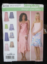 Simplicity 4138 Misses Skirts in Different Lengths Pattern - Size 18-26 - £7.73 GBP