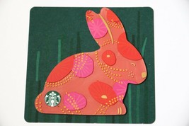 Starbucks Hong Kong Gift Card 2018 Orange Pink Easter Bunny Rabbit Die Cut New - £6.36 GBP