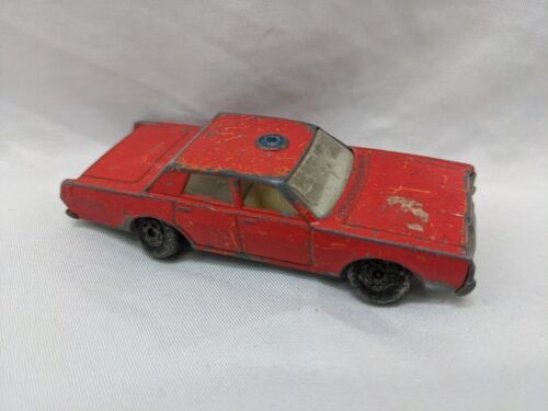 Vintage Matchbox Superfast Red No 59 Or 73 Mercury Car Toy 3" - $9.89
