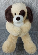 Hugfun Puppy Dog Brown Tan White 22&quot; Plush Stuffed Animal Toy Doll Plush... - £19.58 GBP