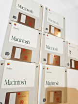 VTG 1991 Apple Macintosh System 7 Disks Full Mac OS 7.0.1 plus HyperCard - £46.65 GBP