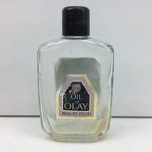 Vintage Oil Of Olay Beauty Fluid Empty Glass Jar - £27.96 GBP