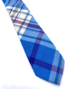 Crewcuts Tie J Crew Kids Boys Necktie Blue Plaid Tartan Check Preppy 42&quot;... - $54.33 CAD