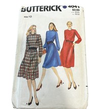 Butterick 4041 Loose Fitting Flared Dress Vintage Sewing Pattern Size 10 - $9.60