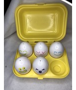 Tomy Hide And Squeak Eggs Baby Toddler Kids Toys Shapes Colors Squeaks 1993 - $9.99