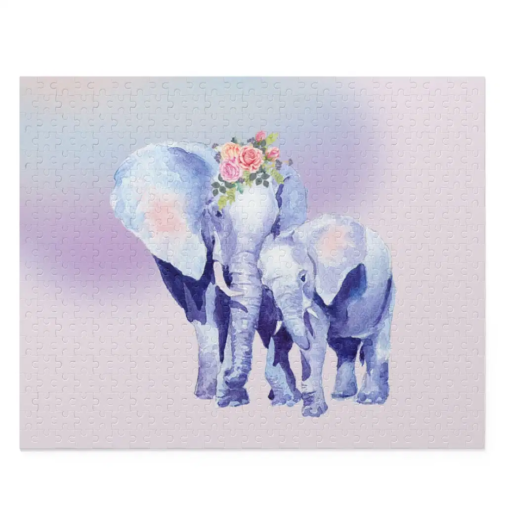 Motherandbabyelephantpuzzle thumb200