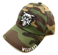 Solid Woodland Camo Kentucky Wildcats Mascot Logo Camouflage Curved Bill Adjusta - £18.37 GBP